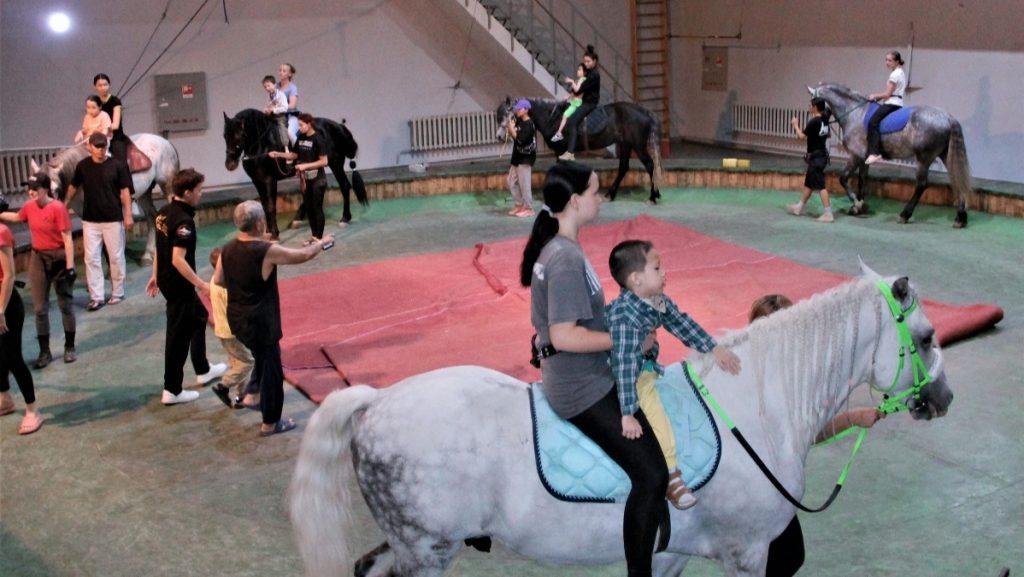 Иппотерапия в алматинском цирке: лошади, которые дарят надежду и лечат